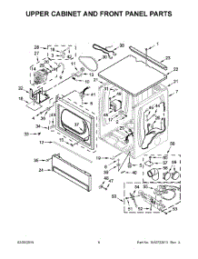 04 - Upper Cabinet And Front Panel Parts parts for Maytag Dryer MLG27PDBGW0 from AppliancePartsPros.com
