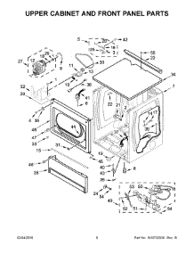 04 - Upper Cabinet And Front Panel Parts parts for Maytag Dryer MLG27PDBWW0 from AppliancePartsPros.com