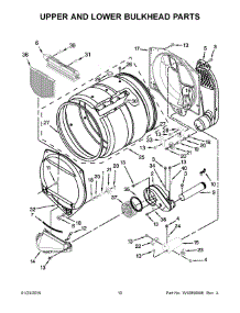 06 - Upper And Lower Bulkhead Parts parts for Maytag Dryer MLG27PDBWW1 from AppliancePartsPros.com