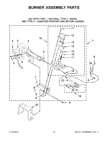 07 - Burner Assembly Parts parts for Maytag Dryer MLG27PDBWW1 from AppliancePartsPros.com