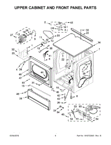 04 - Upper Cabinet And Front Panel Parts parts for Maytag Dryer MLG27PDBXW0 from AppliancePartsPros.com