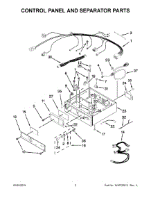 02 - Control Panel And Separator Parts parts for Maytag Dryer MLG27PNBGW0 from AppliancePartsPros.com