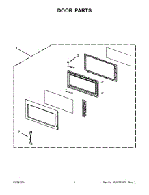 03 - Door Parts parts for Maytag Microwave MMV4206BS1 from AppliancePartsPros.com