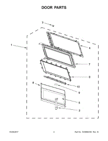03 - Door Parts parts for Maytag Microwave MMV5219DS0 from AppliancePartsPros.com