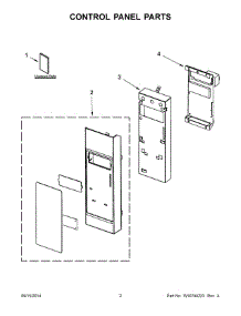 02 - Control Panel Parts parts for Maytag Microwave MMV6180WB2 from AppliancePartsPros.com