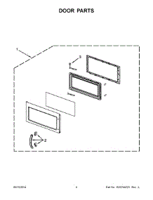 03 - Door Parts parts for Maytag Microwave MMV6180WS2 from AppliancePartsPros.com