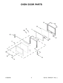 04 - Oven Door Parts parts for Maytag Wall Oven MMW9730FZ01 from AppliancePartsPros.com
