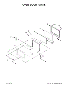 04 - Oven Door Parts parts for Maytag Wall Oven MMW9730FZ02 from AppliancePartsPros.com