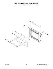 09 - Microwave Door Parts parts for Maytag Wall Oven MMW9730FZ02 from AppliancePartsPros.com