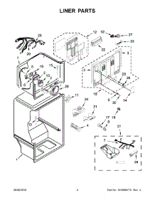 03 - Liner Parts parts for Maytag Refrigerator MRT118FFFM00 from AppliancePartsPros.com
