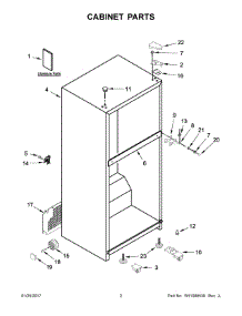 02 - Cabinet Parts parts for Maytag Refrigerator MRT118FFFM01 from AppliancePartsPros.com