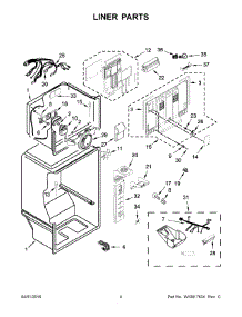 03 - Liner Parts parts for Maytag Refrigerator MRT118FZEE00 from AppliancePartsPros.com