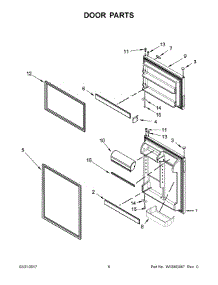 04 - Door Parts parts for Maytag Refrigerator MRT311FFFM00 from AppliancePartsPros.com
