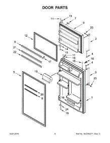 05 - Door Parts parts for Maytag Refrigerator MRT318FZDH00 from AppliancePartsPros.com