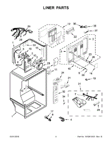 03 - Liner Parts parts for Maytag Refrigerator MRT318FZDH01 from AppliancePartsPros.com