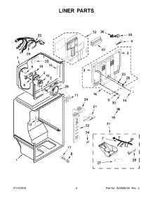 03 - Liner Parts parts for Maytag Refrigerator MRT519SFFZ00 from AppliancePartsPros.com
