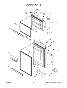05 - Door Parts parts for Maytag Refrigerator MRT519SZDE01 from AppliancePartsPros.com
