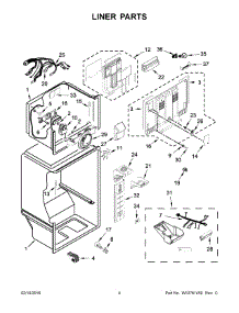 03 - Liner Parts parts for Maytag Refrigerator MRT519SZDH00 from AppliancePartsPros.com