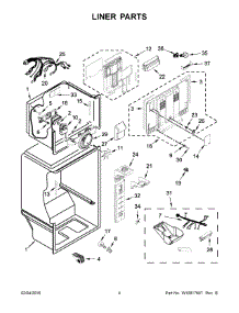 03 - Liner Parts parts for Maytag Refrigerator MRT519SZDH01 from AppliancePartsPros.com