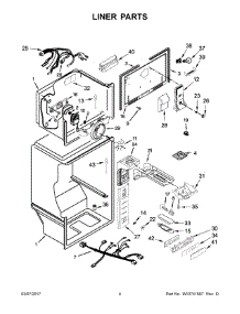 03 - Liner Parts parts for Maytag Refrigerator MRT711BZDH00 from AppliancePartsPros.com