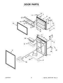 04 - Door Parts parts for Maytag Refrigerator MRT711BZDH00 from AppliancePartsPros.com