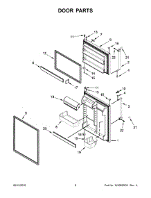 04 - Door Parts parts for Maytag Refrigerator MRT711SMFZ00 from AppliancePartsPros.com