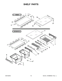 06 - Shelf Parts parts for Maytag Refrigerator MRT711SMFZ00 from AppliancePartsPros.com