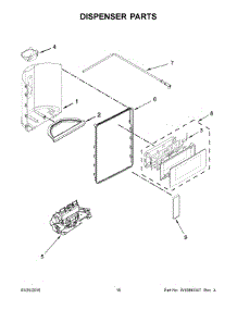 09 - Dispenser Parts parts for Maytag Refrigerator MSB26C6MDE02 from AppliancePartsPros.com