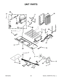 11 - Unit Parts parts for Maytag Refrigerator MSB26C6MDH00 from AppliancePartsPros.com