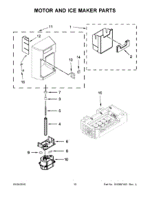 06 - Motor And Ice Maker Parts parts for Maytag Refrigerator MSC21C6MDM02 from AppliancePartsPros.com