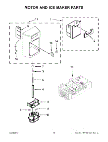 06 - Motor And Ice Maker Parts parts for Maytag Refrigerator MSC21C6MEZ00 from AppliancePartsPros.com
