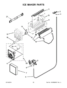 11 - Ice Maker Parts parts for Maytag Refrigerator MSF21D4MDE00 from AppliancePartsPros.com