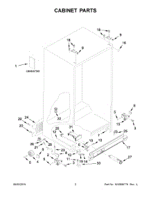 02 - Cabinet Parts parts for Maytag Refrigerator MSF21D4MDE02 from AppliancePartsPros.com