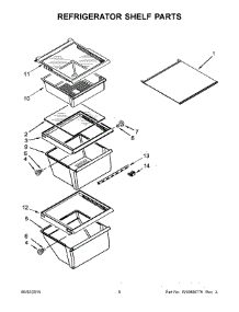 04 - Refrigerator Shelf Parts parts for Maytag Refrigerator MSF21D4MDE02 from AppliancePartsPros.com