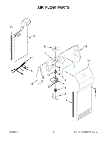 10 - Air Flow Parts parts for Maytag Refrigerator MSF21D4MDE02 from AppliancePartsPros.com