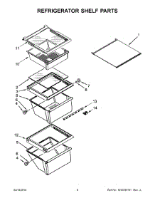 04 - Refrigerator Shelf Parts parts for Maytag Refrigerator MSF21D4MDH01 from AppliancePartsPros.com