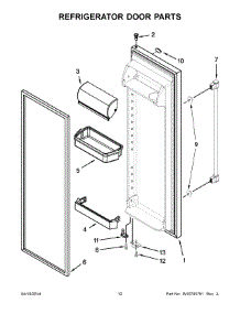 07 - Refrigerator Door Parts parts for Maytag Refrigerator MSF21D4MDM01 from AppliancePartsPros.com