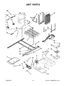 10 - Unit Parts parts for Maytag Refrigerator MSF25D4MDH02 from AppliancePartsPros.com
