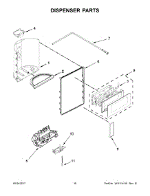 09 - Dispenser Parts parts for Maytag Refrigerator MSS26C6MFW00 from AppliancePartsPros.com
