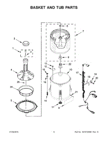 05 - Basket And Tub Parts parts for Maytag Washer MVW18CSBGW0 from AppliancePartsPros.com