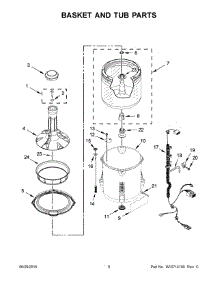 05 - Basket And Tub Parts parts for Maytag Washer MVW18CSBWW0 from AppliancePartsPros.com