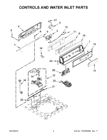 03 - Controls And Water Inlet Parts parts for Maytag Washer MVW18PDAGW0 from AppliancePartsPros.com
