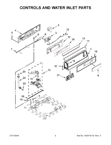 03 - Controls And Water Inlet Parts parts for Maytag Washer MVW18PDBWW0 from AppliancePartsPros.com