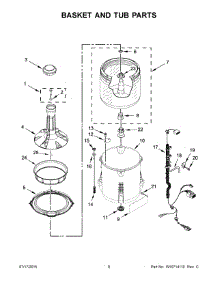05 - Basket And Tub Parts parts for Maytag Washer MVW18PDBWW0 from AppliancePartsPros.com