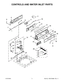 03 - Controls And Water Inlet Parts parts for Maytag Washer MVW18PRBWW0 from AppliancePartsPros.com