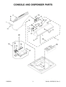 03 - Console And Dispenser Parts parts for Maytag Laundry Center MVWB755DW0 from AppliancePartsPros.com