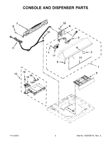 03 - Console And Dispenser Parts parts for Maytag Washer MVWB835DW0 from AppliancePartsPros.com