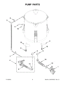 05 - Pump Parts parts for Maytag Laundry Center MVWB855DC0 from AppliancePartsPros.com