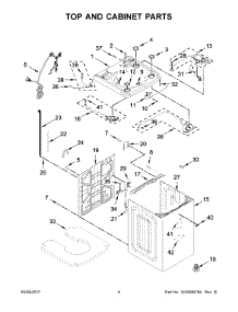03 - Top And Cabinet Parts parts for Maytag Laundry Center MVWB955FC1 from AppliancePartsPros.com