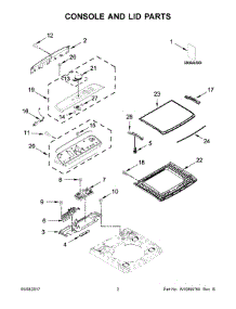 02 - Console And Lid Parts parts for Maytag Laundry Center MVWB955FW0 from AppliancePartsPros.com